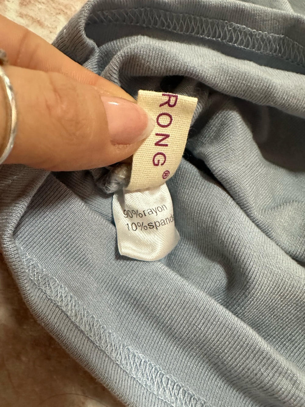 Off-Shoulder 🩵 Light Blue Women's Ruched Top - Picture 7 of 10